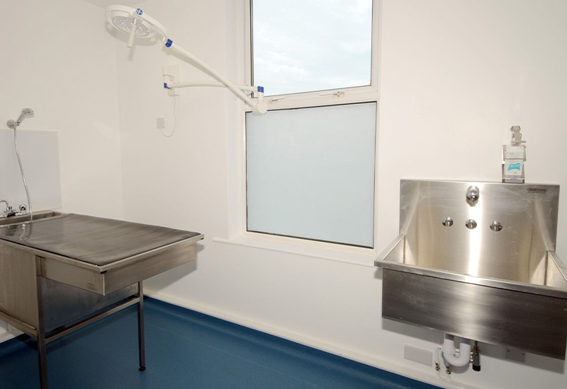 scrub sink